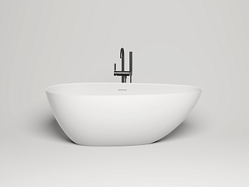 Ванна из литьевго мрамора Salini PAOLA 101611G 160х77 отдельностоящая асимметричная